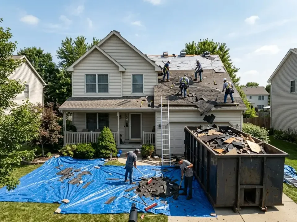 roof-replacement-debris-remova-004 — frequently asked questions, Cheapest Dumpster Rentals in Hartselle, AL